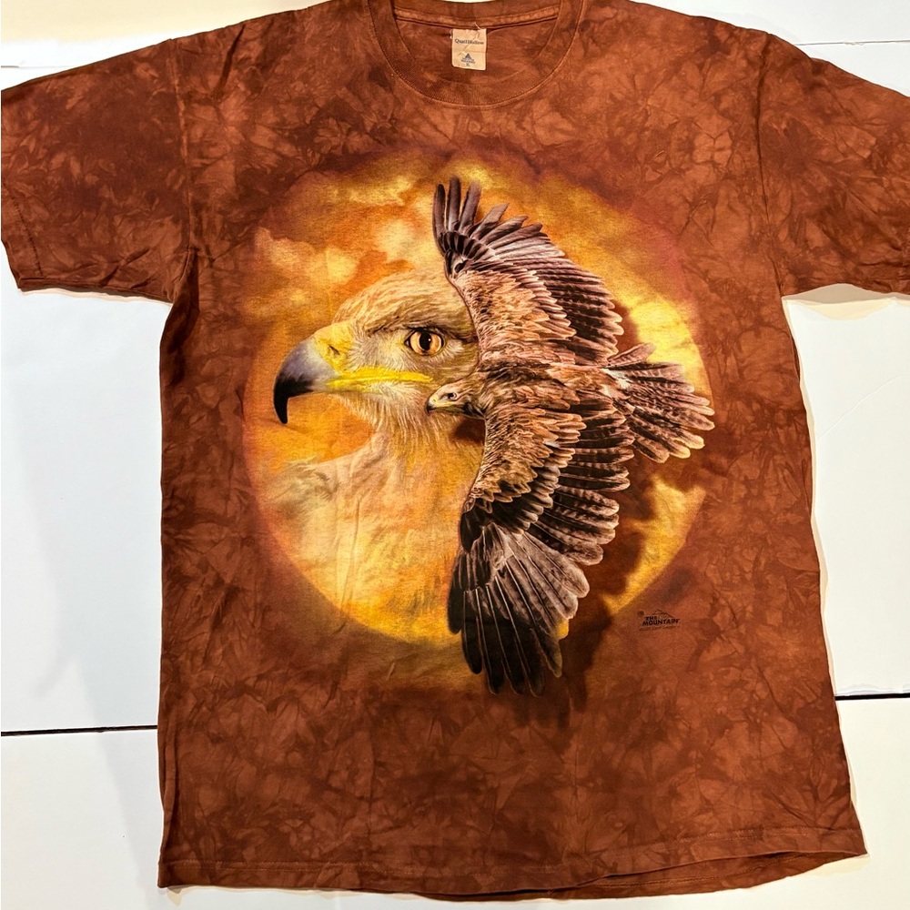 Quail Hollow  men's Eagle Graphic Brown T-Shirt size XL